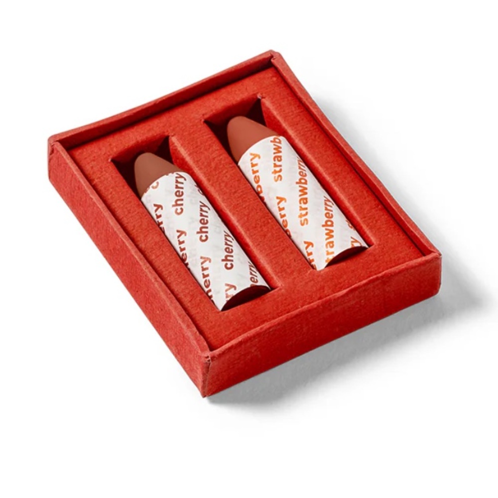 Axiology Balmie Duo Set - Cherry + Strawberry
Vegan/ Plastic-Free /made in U.S.A